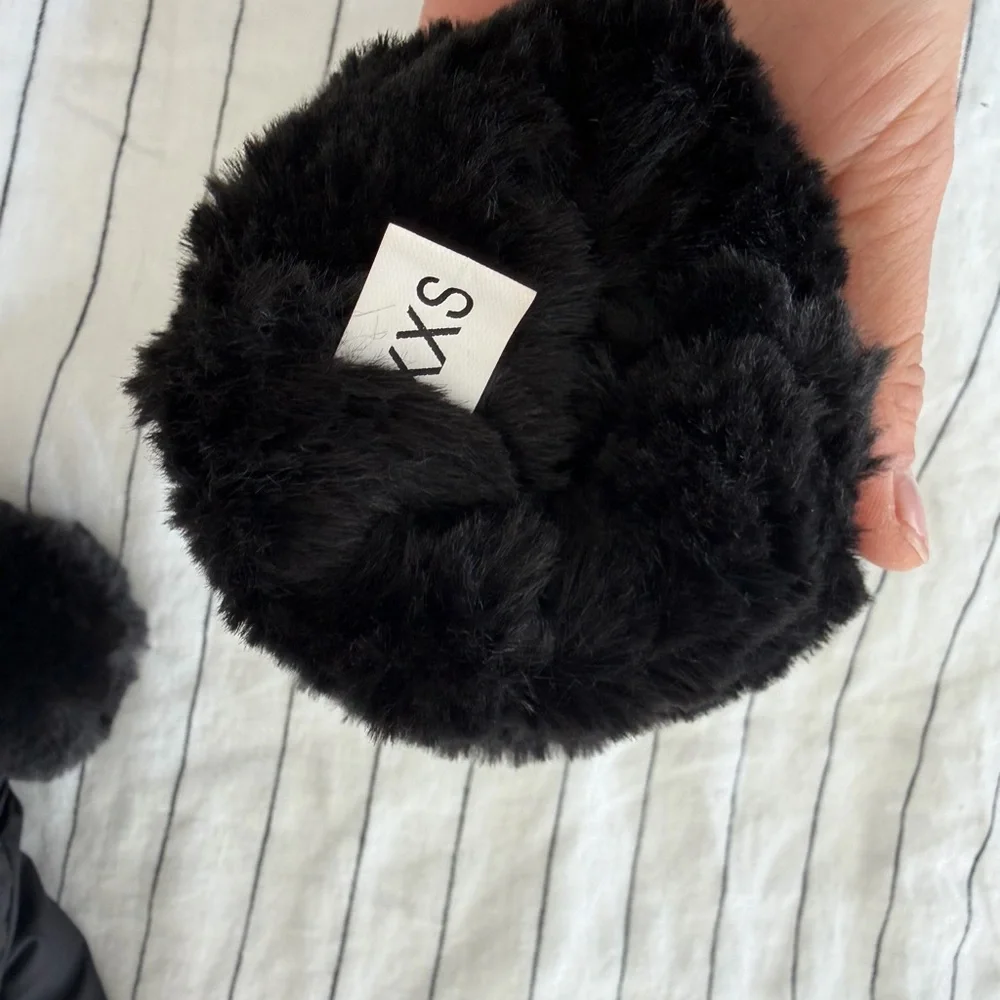 Toddler The North Face Black Faux Fur Cuff Mittens